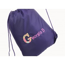Girls Personalised Gym Bag PE Kit Bag with Drawstring